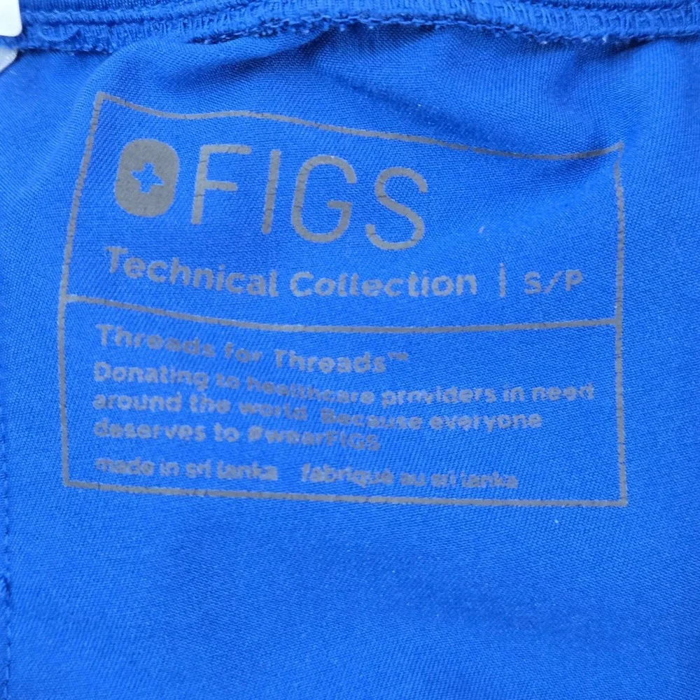 FIGS Women Scrub Pants S Blue Zamora Jogger Technical Collection
